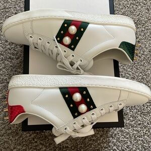 GUCCI Ace Sneakers with Spikes & Studs